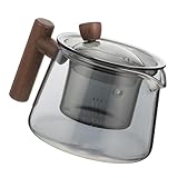 VOSAREA Hochtemperaturbeständige mit Seitlichem Holzgriff Hitzebeständig für Elektroherd Tee Wasser Trennung Klein und Langlebig für Asiatischen Tee