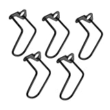 VANZACK 5 Stück Schaltwache Fahrrad Schaltwerkschutz Untere Rahmenschutzabdeckung Kettenschutz Mountainbike-umwerfer Zinklegierung Black