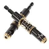 FONDOTIN 2 Stück Teiliges Scharnierbohrer aus Hochkohlenstoffstahl Selbstzentrierend mit Präziser Bohrhülse für Tür Fensterbeschläge Langlebig Einfache Montage Staubfrei Geeignet für