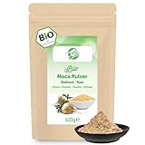 Curly Superfood Gelbes Maca Pulver Bio aus Peru 500g - Kontrolliert biologischer Anbau, handgeerntet, Rohkostqualität & Laborgeprüft - Bio Maca Pulver Gelb abgefüllt in Deutschland