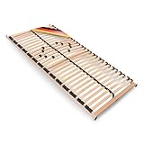 Betten-ABC Max 1 NV Lattenrost zur Selbstmontage, mit 28 Leisten und Mittelzonenverstellung, für alle Matratzen geeignet, 70 x 200 cm