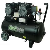 TRUTZHOLM Brushless Silent Flüsterkompressor innenbeschichtet 1800W / 50 Liter silent leise 62dB, Druckluft Kompressor, ölfrei, 8 bar, Ansaugleistung 290 L/Min