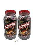 Kopiko Coffee Candy Kaffeebonbons Vorteilspaket 2x 800g Dose + Benefux. Erfrischungstuch