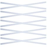 CONGARTENO Transparente A4 Klemmschienen aus Kunststoff 10 Stück Schiebebinder Zugstangenclips für Ordner Büro Schule