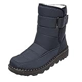 Chanpning Damen Winterstiefeletten Warme Winterschuhe Damen Winterschuh Damen Damen Winterschuhe Gefüttert Bootie Fall Winter Stiefel Stiefelette Winterschuhe Rutschfeste Lange Stiefel Winter Stiefel