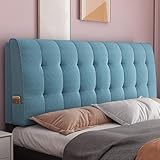 JSLJDM Kissen Rückenlehne haben Kopfteil Polster Groß, Zur Reinigung abnehmbar,mit praktischem Seitenfach,für Bett Perfekt AlsKissen Zum Fernsehen und Lesen Gibt,Verwendung mit Kopfteil