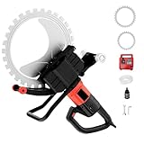 HEIHEIZI Elektrische Beton-Säge mit 8900 Watt und Wasserdämpfung zur Staubunterdrückung - Ring-Säge mit Sägeblatt. Inklusive Schlauch, Pumpe und Sägeblatt. Schneidetiefe 300/400/500mm,410+600mm-220V