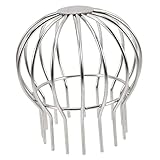 Uonlytech Dach boden ablauf netz abdeckung Werkzeug aus fangen Dachablaufabdeckung Dachrinne laubfangsieb abfluss abdeckung Antiblockierschutz Filtergestell Dach Sieb Rostfreier Stahl Silver