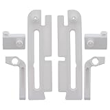 Kellerfenster Ersatzteil Klappsystem-Set weiß aus Kippschere und Griffe (6 teilig)