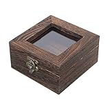 HOMOCONO Shadowbox Vitrine für Insektenproben Robuste Probenbox aus Hochwertigem Holz Aufbewahrung von Sammlerstücken und Schmuck
