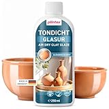 PLINTEX® Tondicht Versiegelung 250ml wasserfest & lösungsmittelfrei - Keramik-Versiegelung & Glasur ohne Brennen für Ton, Gips, Beton, Terrakotta & Gießpulver - Made in Germany