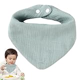 Acunny Dreieckstuch für Kleinkinder, Lätzchen für Kleinkinder, Dreieckslätzchen aus Baumwolle, saugfähig – Bandana-Lätzchen aus Baumwolle für Zuhause, Kindergarten, Reisen, blau, Se référer au