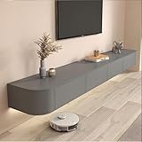 Tv Schrank Weiss, Tv Lowboard HäNgend Leicht Zu Reinigen, Fernsehtisch Holz Mit Stauraum Unter Dem Fernseher, Tv Board Fernsehschrank Geeignet FüR Wohnzimmer, Schlafzimmer, Wohnung, Schlafsaal