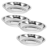 TOYANDONA 4 Stück Hundenapf Langlebig Rostfrei rutschfest Futter und Wassernapf für Hunde Katzen Welpen Haustierbedarf