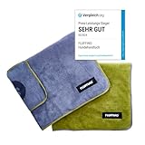 FLUFFINO® 2er Set Hundehandtuch Größe S/M - 90x50cm, extrem saugfähig und weich | Waschbar bei 60°C, schnell trocknendes Mikrofaser- Handtuch für kleine & mittlelgroße Hunde oder Katzen