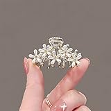 AAGAZA Exquisite Perlen-Haarnadel, süßes Temperament, kleiner Pony, Clip-Top, Clip-Top, Greif-Clip, 2085