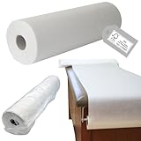 TIGA-MED Ärzterollen 50 Meter | 9 Stück | Breite: 59cm | 2-lagig | alle 38cm perforiert | sehr saugfähig | hochweiß | FSC-zertifiziert | Liegenabdeckung Ärztekrepp Medizinalrollen