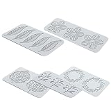 Tuile Formen 5pcs Blatt Silikonform in unterschiedlicher Form 3d Hohlblätter Form Backformen No Stick Gebäckformen für DIY Backfondant Fondant Schokolade Party Dessert Kuchen Dekor tuile Formen Tuile