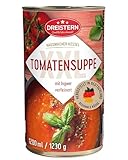 DREISTERN Tomatensuppe 1200g I Mit Ingwer verfeinert I XXL Herzhafte Suppe in recyclebarer Konservendose I Lange Haltbarkeit dank natürlicher Konservierung I Hausmacher Qualität