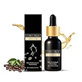 Hautkaffeeöl für das Gesicht, Bio-Kaffee-Schwarzkümmelöl für die Haut, ätherisches Kaffeeöl für alle Hauttypen, tief nährend und feuchtigkeitsspendend, reduziert feine Linien und Falten (1pc, 30ml)