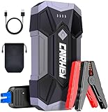 CARHEV Starthilfe Powerbank für Pkw, 4500A Starter Powerbank (Bis Zu 8,0L Benzin Oder 8,0L Diesel), 12V Booster Auto Starthilfe mit LED, Jump Starter mit Starthilfekabel und 2 USB Ausgänge
