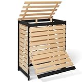 IDMarket - Kompostbehälter aus Holz, 360 l