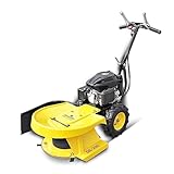 BAMATO Hochgrasschneider Kreiselmäher GS-200 | mit LONCIN Motor | 4 Klingen | 580 mm Schnittbreite | Reversierstarter | Für große Rasenflächen | Rasenmäher Radantrieb Benzin Perfekt für hohes Gras
