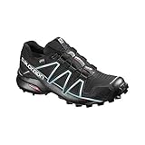 Salomon Speedcross 4 Gore-Tex Damen Trailrunning-Schuhe, Wasserdicht, Präziser Fußhalt, Wetterfester, Black, 39 1/3