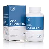 Zink L-Carnosin 37mg x 120 Kapseln - Mehr als 99% Reinheit getestet durch Dritte - Darmgesundheit Zink L-Carnosin Supplement - Vitality Pro