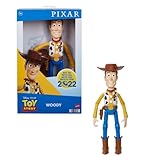 Mattel Disney Pixar -Große Disney Pixar Woody-Actionfigur, ca. 31 cm, super bewegliche, detailgetreue Sammelfigur aus Toy Story, Spielzeug für Kinder ab 3 Jahren HFY26, 12.25 inch