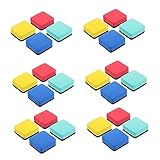 Uonlytech 24 Stück Magnetische Whiteboard Radierer Eva Tafelwischer und Praktische Reinigungstools für Lehrer und Bürobedarf Staubreduzierung und Langlebige Materialien