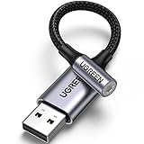 UGREEN USB auf 3.5mm Klinke Adapter USB Soundkarte Adapter Klinke auf USB für Computer, PS5, Switch, Lautsprecher, Mikrofon 4 Polig TRRS Adapter USB