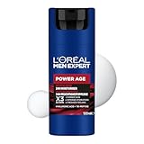 L'Oréal Men Expert Gesichtscreme gegen Falten für Männer, Anti-Aging Feuchtigkeitspflege für müde und matte Haut, Gel-Creme für Herren mit Hyaluronsäure und Tri-Peptide, Power Age, 100 ml