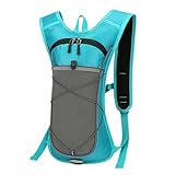 Hydrationsrucksack Für Outdoor-Sport | Trinkflaschenrucksack - Mit Reflektierenden Streifen, Verstellbaren Schulterträgern, Nylon Und Leichtgewicht Für Wandern, Radfahren, Reisen Und Motorrad