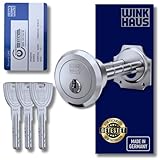 Winkhaus XT Außen-Zylinder für Garagen Oder Kastenschlösser - Schließzylinder mit Wendeschlüssel, Sicherungskarte & Patentschutz | Bohr- & Ziehschutz X-Tra, VdS- & SKG***-Geprüft | 4 Schließebenen