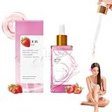 Truly After Shave Oil, Erd-beere Vanille After Shave Oil, Soft Serve Aftershave-Öl Mit Hyaluronsäure Und Peptiden Verhindert Eingewachsene Haare Und Trockenheit (C)