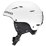 Airtracks Star T-200 Ski Helm Snowboardhelm für Herren Damen Skihelm Snowboard Helm - weiß - S (48-51cm)