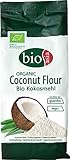 BIOASIA Bio Kokosmehl, glutenfreie Alternative zu Weizenmehl, Backzutat für Kuchen, Brot und Gebäck, vegan, Superfood für eine gesunde Ernährung, 1 x 250 g