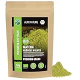 Alpi Nature Matcha Pulver BIO 50g, Grüner Tee Premium Grade, bio Matcha Tee, natürlich koffeinhaltig
