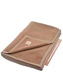 Ritter Decken Mandarin Kamelhaardecke 150 x 200 cm – Kamel - Hochwertige Decke aus 50% Kamelhaar & 50% Merinowolle – Wärmespeichernde Naturhaardecke – Made in Germany