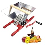 Fruit Crusher Manueller Entsafter, Edelstahl Obstmühle mit Griff, tragbarer 7L Kapazität Pulper für die Herstellung von Saft, Gewürzen oder Muss