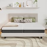 EGO HOME Matratze 90x200 cm | 18 cm Höhe, Mittelfest | 7-Zonen-Tonnentaschenkern für Komfort & Rückenstütze | Klimaregulierend mit waschbarem Bezug | Öko-Tex Zertifiziert