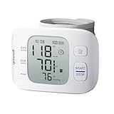 yuwell Wiederaufladbare Handgelenk-Blutdruckmessgeräte für den Heimgebrauch, große Blutdruckmanschette, Blutdruckgerät mit Unregelmäßigem Herzschlag, Inklusive Reiseetui und USB-Kabel(YE8800CR)