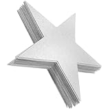 TOKIDNY 50 Blatt Silberne Doppelseitige Glitzernde Stern papierausschnitte DIY Bastelpapier Dekoration Wand Fensterdeko für Zuhause und Klassenzimmer