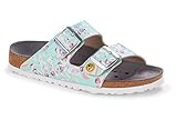 BIRKENSTOCK Damen Clogs Arizona ESD Birko-Flor - Flowers Fields Mint - EU 39