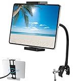 Flexible tablet Halterung für Bett und Laufband, Schwanenhals, 360° verstellbar, geeignet für 4,7-12,9' Tablets, iPad, Switch, Samsung Galaxy, Kindle
