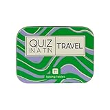 Talking Tables Travel Trivia Quiz Game, Question Cards After Dinner Party, Secret Santa, Present, Fun Travel Pocket Games for Kids, Card Games for Adults, Family Board Game, Gift, Ages 14+