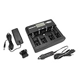ANSMANN Powerline 5 Pro Ladegerät für NiMH/NiCd Akkus - LCD-Display, Mikroprozessor-Technologie, Mehrfachschutz