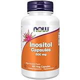 Now Foods, Inositol, 500 mg, 100 vegane Kapseln, Laborgeprüft, Vitamin B8, Glutenfrei, Sojafrei, Vegetarisch