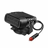 HEZHU 12V 300W Auto Heizung Standheizung Luftheizung Heizlüfter Defroster Ventilator, 360° Drehbar Auto Windschutzscheibe Demister Stecker Zigarettenanzünde